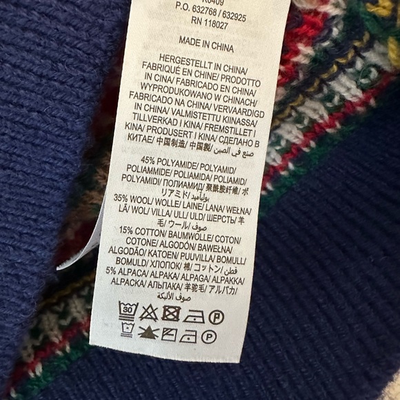 Boden Multicolor Reindeer Crewneck Sweater - Picture 4 of 4